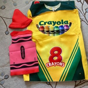 Crayola Box (adult) and Red Crayon (toddler)  Costumes